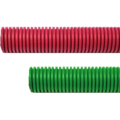 Gaine TPC Ø 40 mm rouge couronne 50 m - PM PLASTIC MATERIALS
