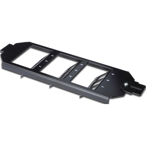 DIGITUS Erdtank - Für 9 Keystone-Module - Kompatibel mit OBO Bettermann, Ackermann - Abgang of 45° - Metall - Schwarz