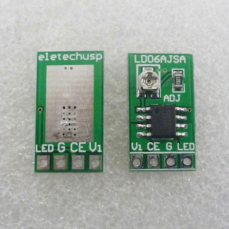 Module de contrôle PWM à courant constant réglable 30-1500 mA, compatible avec 2 alimentations CC 3,3 V, 3,7 V et 5 V pour batteries Li-Ion 18650 et USB. (1/5)