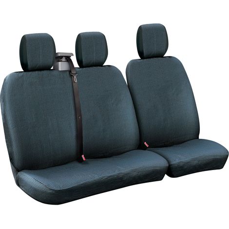 Dots-2, set fodere per furgone con avvolgicintura - Nero/Blu (1/4)