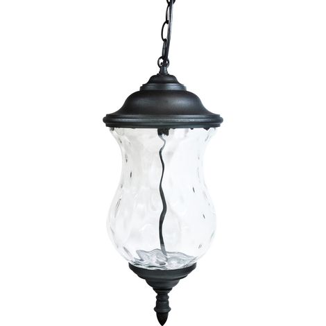 Lampada esterna sospensione LED nera 3000K Marsylia Polux