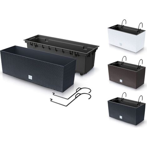 Jardinière de balcon RATO CASE 39x18x19 cm - Anthracite