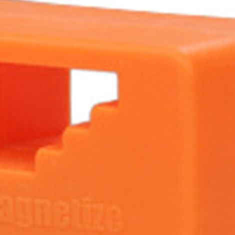 Aimantant Désaimantant Bloc 2 en 1 Outil Magnétique pour Tournevis Embouts Pièces Métalliques Accessoires Orange 54x52x29mm ABS (1/5)