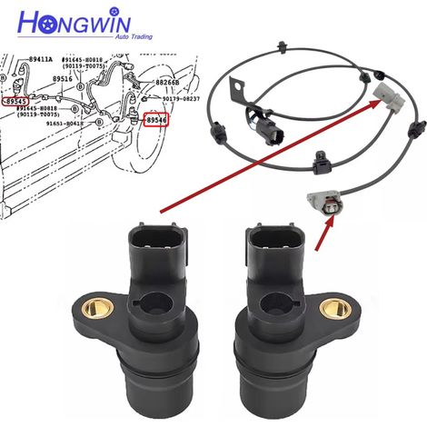 Anwendbar auf Toyota Raddrehzahlsensoren vorne und hinten 89542-0C010, 89543-0C010 und 89546-35020 (1/4)