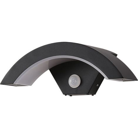 Anthracite Grey 12w, Environmentally friendly LED outdoor wall light, waterproof garden light, creative personality, induction outdoor balcony wall light, door wall light (1/5)