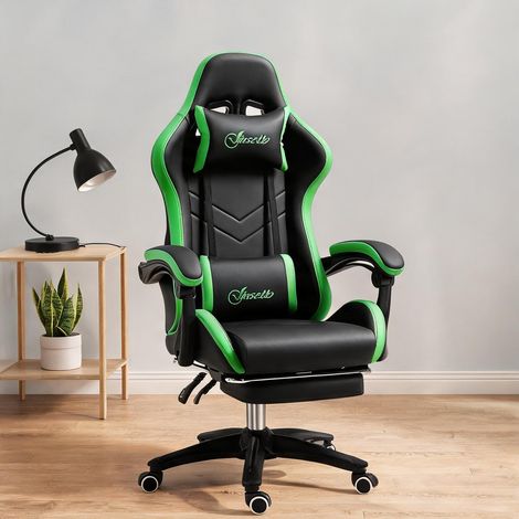 Chaise de bureau negru en piele artificială Oțel 65 x 65 x 129 cm (1/5)