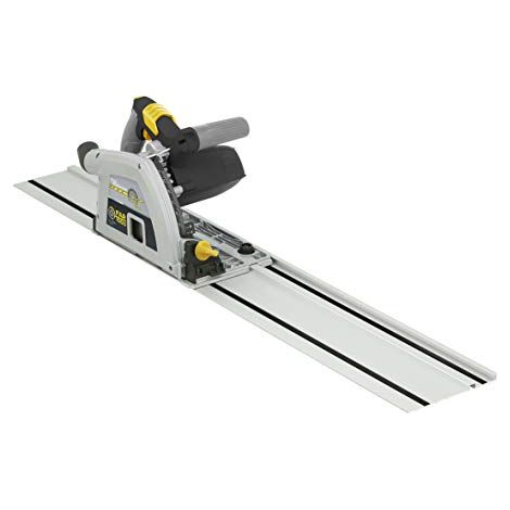 Fartools – Scie circulaire plongeante 1200W Ø160mm sur rail aluminium 165cm – Lame TCT 48 dents – Profondeur de coupe 55mm – Vitesse 5200tr/min
