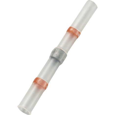 TRU COMPONENTS 736410 Stoßverbinder mit Schrumpfschlauch 0.304 mm² 0.705 mm² Vollisoliert Rot 30 St.