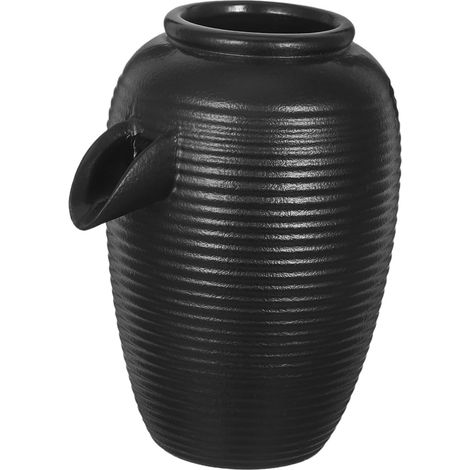 Fontaine Extérieur Pot Décoratif Cascade De Jardin Céramique Jet Eau pour Bassin Élément Artistique pour Aménagement Paysager (1/5)