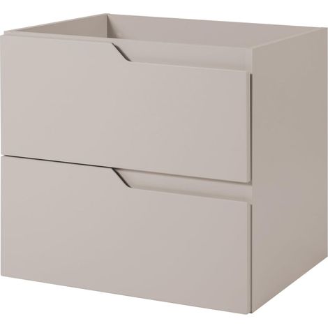 Meuble de salle de bain suspendu sous lavabo, cachemire, 60 x 57 x 46 cm, sans plateau (1/5)