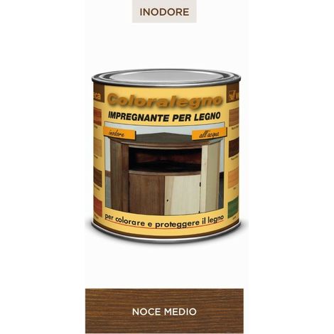 Coloralegno impregnante ml 250 noce medio - veleca (1/2)