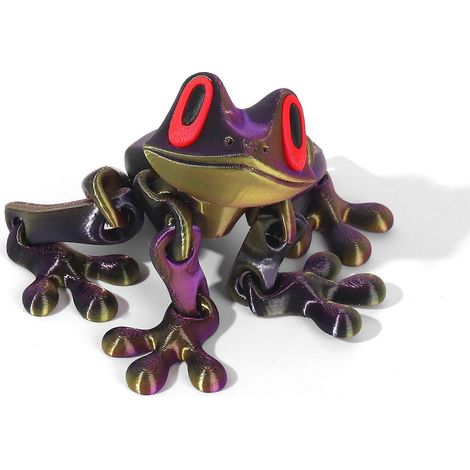Magnetische, bewegliche Frosch-Schreibtischdekoration – Niedliche, bewegliche Frosch-Dekoration für Kinder und Erwachsene
