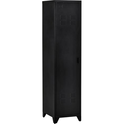 Armoire métallique industrielle 1 antenne entrée appareil photo 43x50x180cm noir