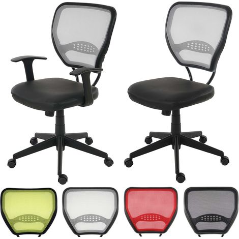 Fauteuil/chaise de bureau Seattle, charge 150kg, tissu - noir, sans accoudoirs