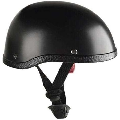 Motorradhelm im Retro-Stil – Leichtes ABS-Material mit waschbarem Baumwollfutter – Einheitsgröße – Schwarz (1/5)