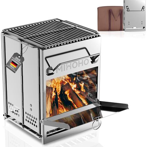 Charcoal BBQ Grill Stainless Steel BBQ Grill Foldable Portable BBQ Grill for Garden Yard Party Picnic Travel Outdoor Kitchen Silver Grey (1/5)