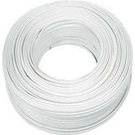 cable electrico manguera plana 2x1,50 mm de 100mt blanco mp2x1,5