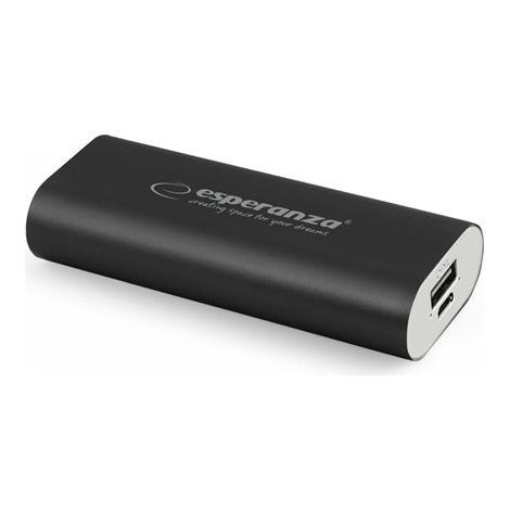 Esperanza power bank hadron 4400mah nero