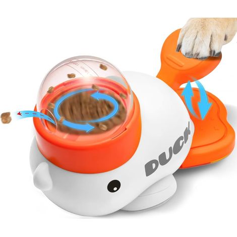 Slowfeeder - Dispensador De Snacks Interactivo - Juguete Inteligente Para Perros - Con Botones Y Recipiente Transparente - Para Razas Pequeñas Medianas Y Grandes - 1 Unidad (1/5)
