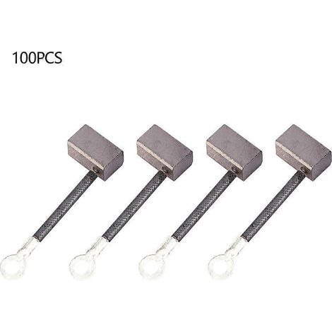 100-teiliges Kohlebürsten-Ersatzset passend für 12V/24V/48V Gleichstrom-Öl-/Wasserpumpenmotor J435A 9x8x14,5mm