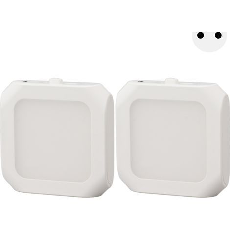 Plug-in LED light sensor, 2 pieces, dimmable, with automatic dusk-to-dawn lighting, EU warm white light price (1/5)