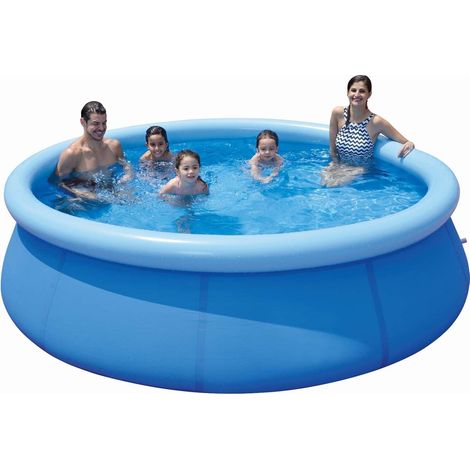 Aufblasbarer Pool – Runder Pool mit den Maßen 300 x 76 cm und einem Fassungsvermögen von 3816 Litern, aus strapazierfähigem Material, ideal für den Sommer (1/3)