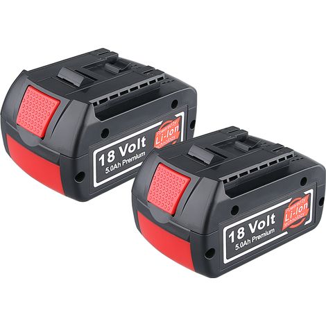 Pdstation – Batterie lithium-ion 18V 5.0Ah pour outils Bosch – Remplacement GBA GSR GSB BAT618 BAT609 BAT620 – Performance optimale pour chantiers (1/5)