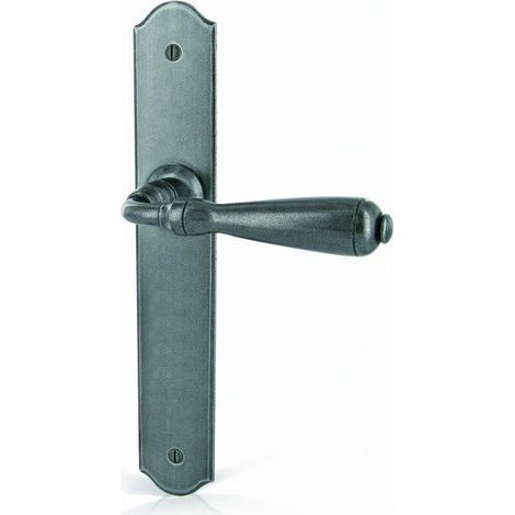 Ensemble de porte Espalion BRIONNE Fer patiné - Clé L - 1019441SP