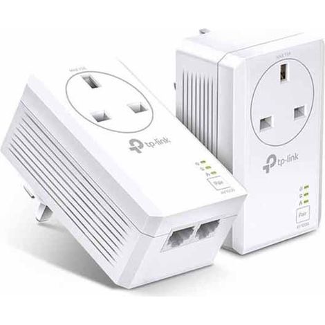 TP Link Powerline adapter with Pass through power AV1000 Gigabit LAN