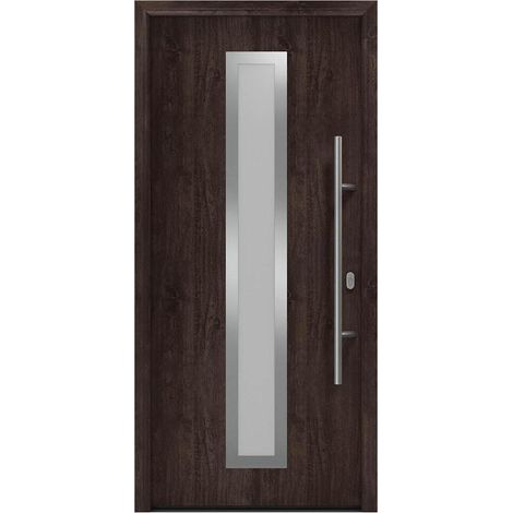 Hörmann Ecostar Haustür "ISOPRO IP 700S", night oak, 110 x 210 cm (B x H), DIN Rechts