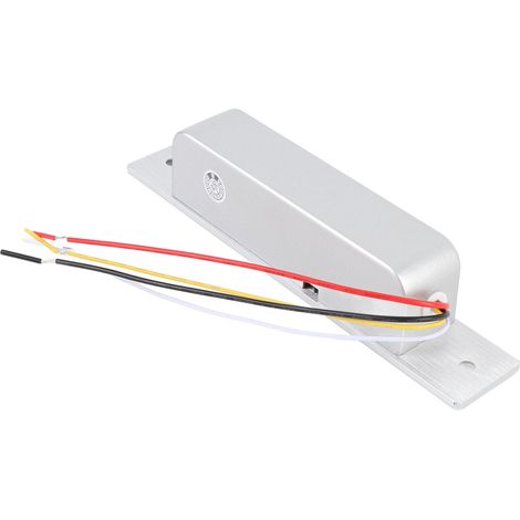 Serrure électrique 12 V/24 V avec temporisation réglable, verrouillage encastré pour système de contrôle d'accès de porte (1/5)
