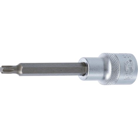 BGS  Punta  de  impacto  longitud  100  mm  accionamiento  cuadrado  interior  12,5  mm  (1/2")  perfil  en  T  (para  Torx)  T30  -  4471 (1/2)