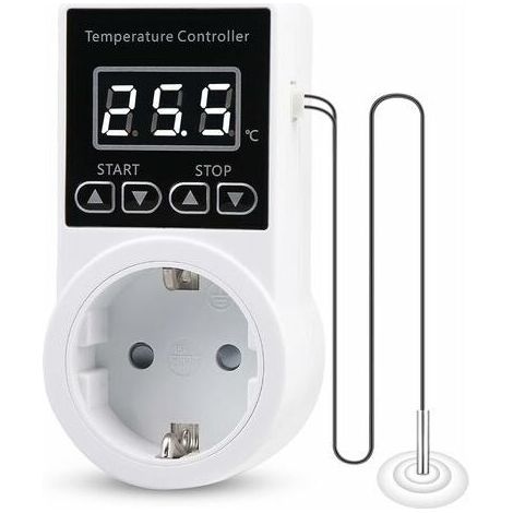 Thermostat Prises de RéGulateur de TempéRature NuméRique,Thermostat de Chauffage avec Sonde Ntc (1/5)