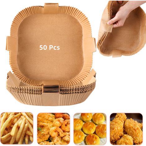 Papier jetable pour friteuse à air avec poignée, paquet de 50 (1/5)