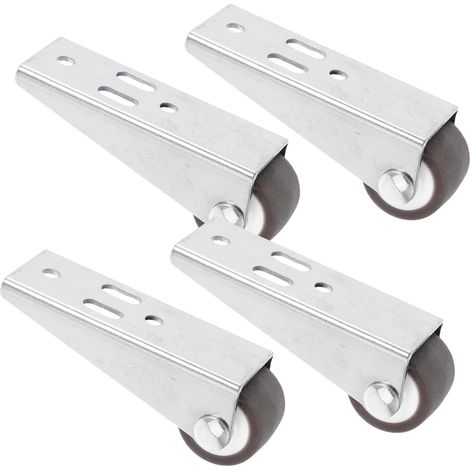 4 Pieces Installation Galvanized Vertical Bottom Indoor Pieces Roller (1/5)