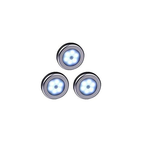 Lampe LED Détecteur de Mouvement 3 en 1 Sans Fil, pour Placard, Escalier, Cuisine, Éclairage Automatique (Lot de 3)