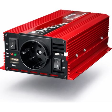 Inverter 12V 220V Onda Sinusoidale con Telecomando e USB 1000w