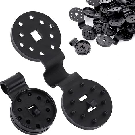 50 clips fixes en plastique pour filets d'ombrage de jardin (1/5)