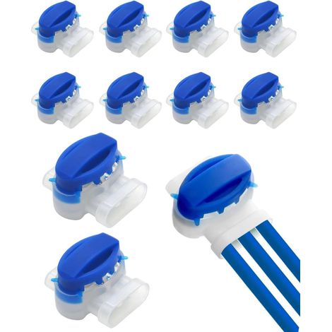 Lot de 10 Connecteurs de Câble Remplis des Résines Connecteur de Remplissage de Gel Raccords Remplis de Gel Etanche Sur pour Rallonger ou Réparer Câble Robot Tondeuse (1/5)