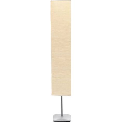 Lampadaire, pied en acier, 135 cm, beige (1/5)