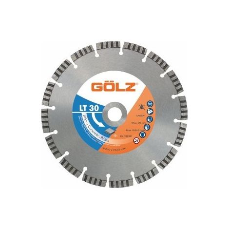GOLZ LT30 - Disco Diamantado para Hormigón Gama Estándar Ø125mm - 22.2