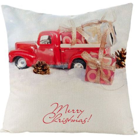 Taie D Oreiller - Voiture Dessin Anime - 45x45 Cm - Decoration Noel Salon Canape Maison - Lot De 6 (1/5)