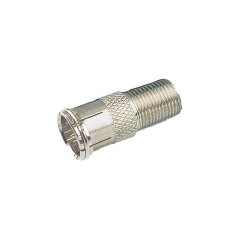 Adaptador F Hembra A TV Hembra 9,5mm A Presion 19.555 (1/2)