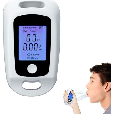Alcootest Personnel - testeur d'alcool Portable pour alcootest Testeur d'alcoolémie sans Contact pour Usage Personnel, Test d'alcoolémie à Domicile, Rechargeable par USB (1/5)