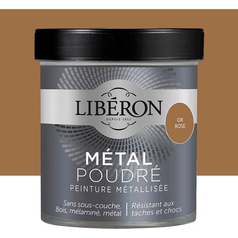 Peinture métallisée Libéron Métal Poudré Or rose 0,5 L (1/3)