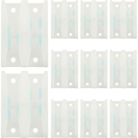 8 pièces guide de sol pour porte de grange coulissante, plastique (1/5)