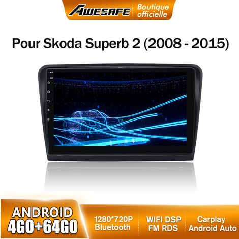 AWESAFE Autoradio Android 13 pour Skoda Super 2 (2009-2013) 4Go+64Go 9'' écran Tactile avec Carplay GPS Bluetooth Android Auto (1/5)
