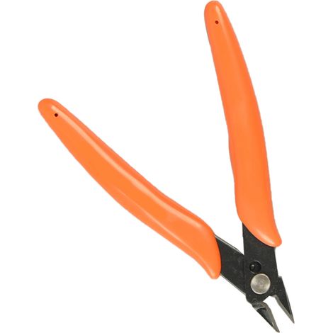 Orangefarbene Seitenschneiderzange, komfortabler Griff, leicht, industrieller Mini-Seitenschneider (1/5)