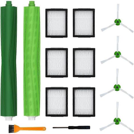Pour IRobot Roomba I3 I3+ – I4 I4+ – I6 I6+ – I7 I7+ – I8 I8+ – J7 J7+ – E5 E6 E7 – Roller Side Brosses Filtres (1/5)