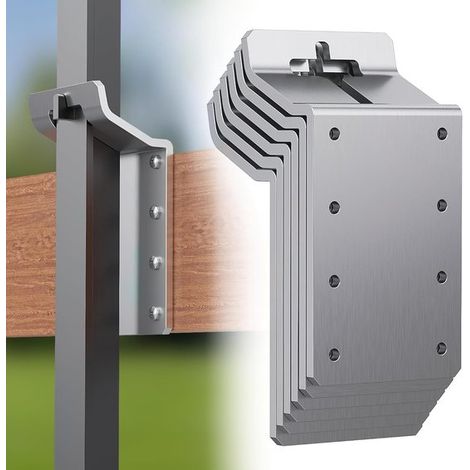 Supports en T verticaux, supports de clôture en T, supports de fixation, supports de portail en T, supports en bois en T avec panneau, mangeoires à oiseaux, boîtes aux lettres 6 (1/5)